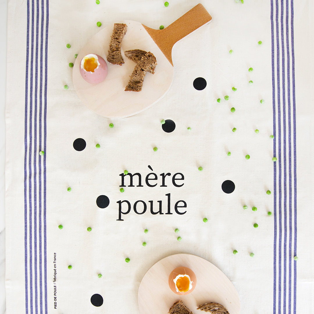 Torchons "La famille s'éclate" - PIED DE POULE