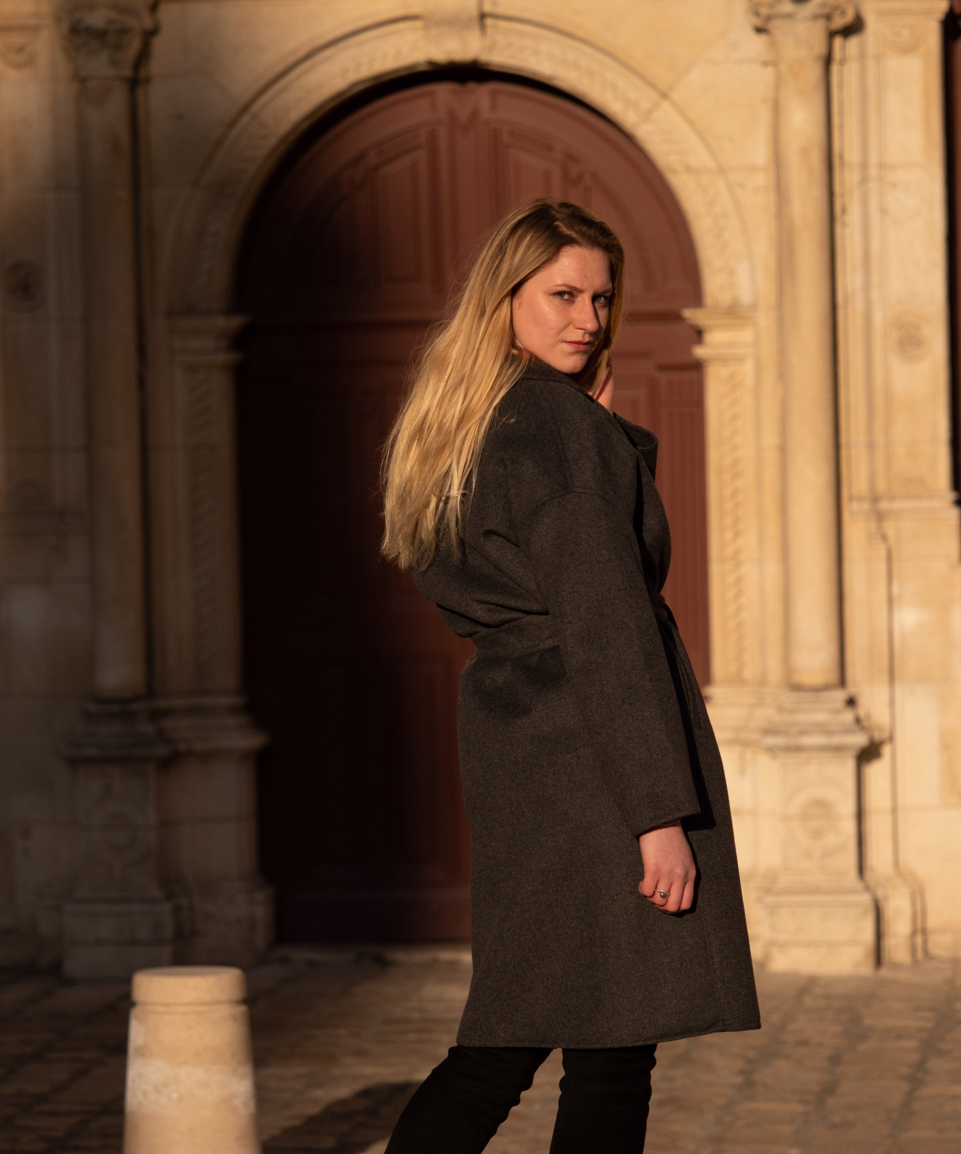Manteau Gris en laine
