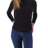 Pull en maille légère col montant Micris - Gris - Sun Valley femme