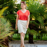 Mini jupe crochet Virisse - Beige - VILA