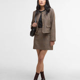 Mini-jupe Sophia en laine - Motifs multiples - BARBOUR FEMME