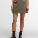 Mini-jupe Sophia en laine - Motifs multiples - BARBOUR FEMME