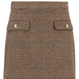 Mini-jupe Sophia en laine - Motifs multiples - BARBOUR FEMME