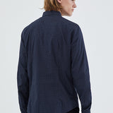 Chemise SLIM imprimé minimaliste - Marine - IKKS MEN