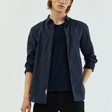 Chemise SLIM imprimé minimaliste - Marine - IKKS MEN