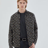 Chemise slim imprimé fleurs - Noir - IKKS MEN