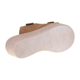 Mules compensées daim 5373 - Muscade - EVA FRUTOS