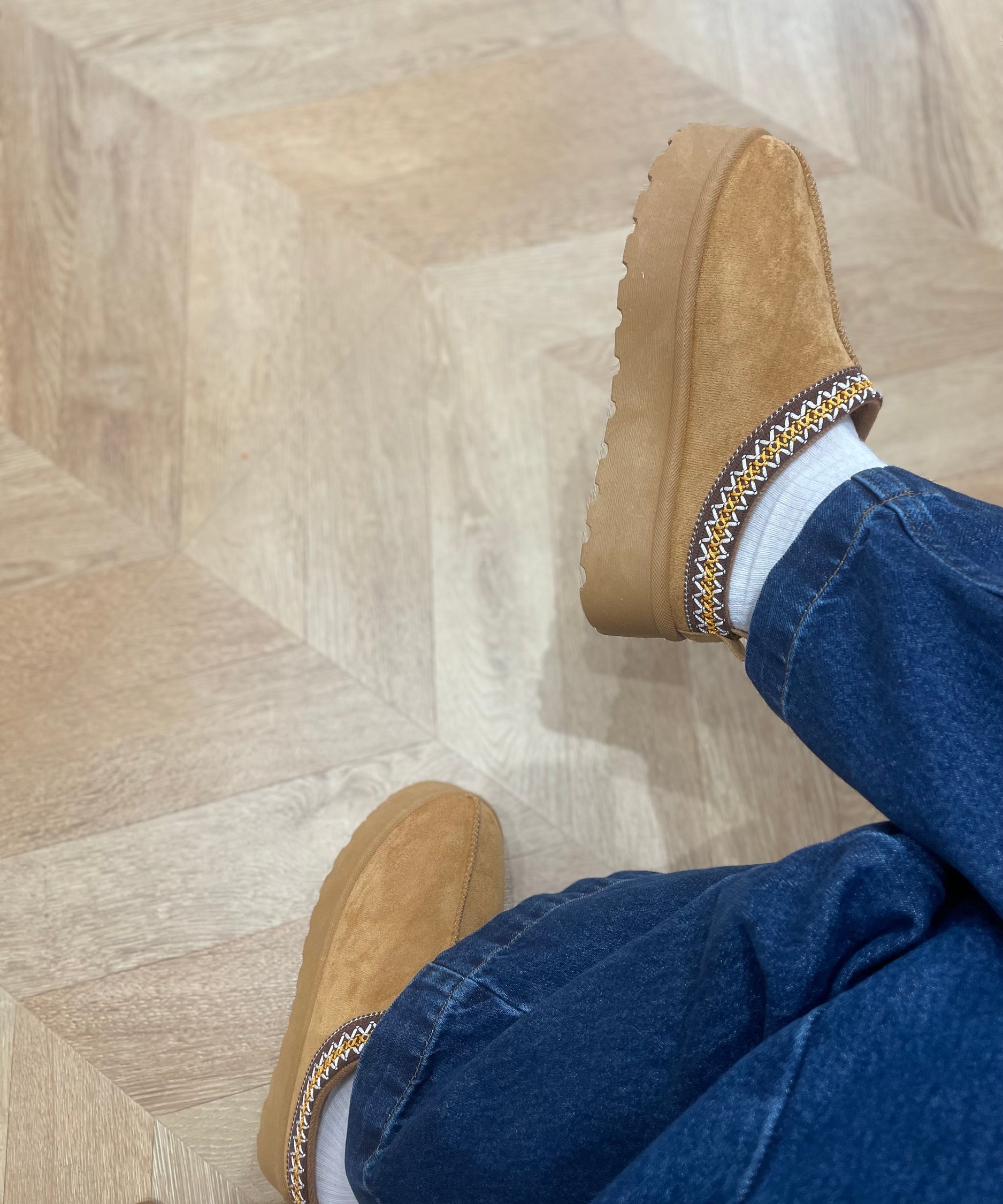 Lined Mules - Camel - LA BOTTINE SOURIANTE