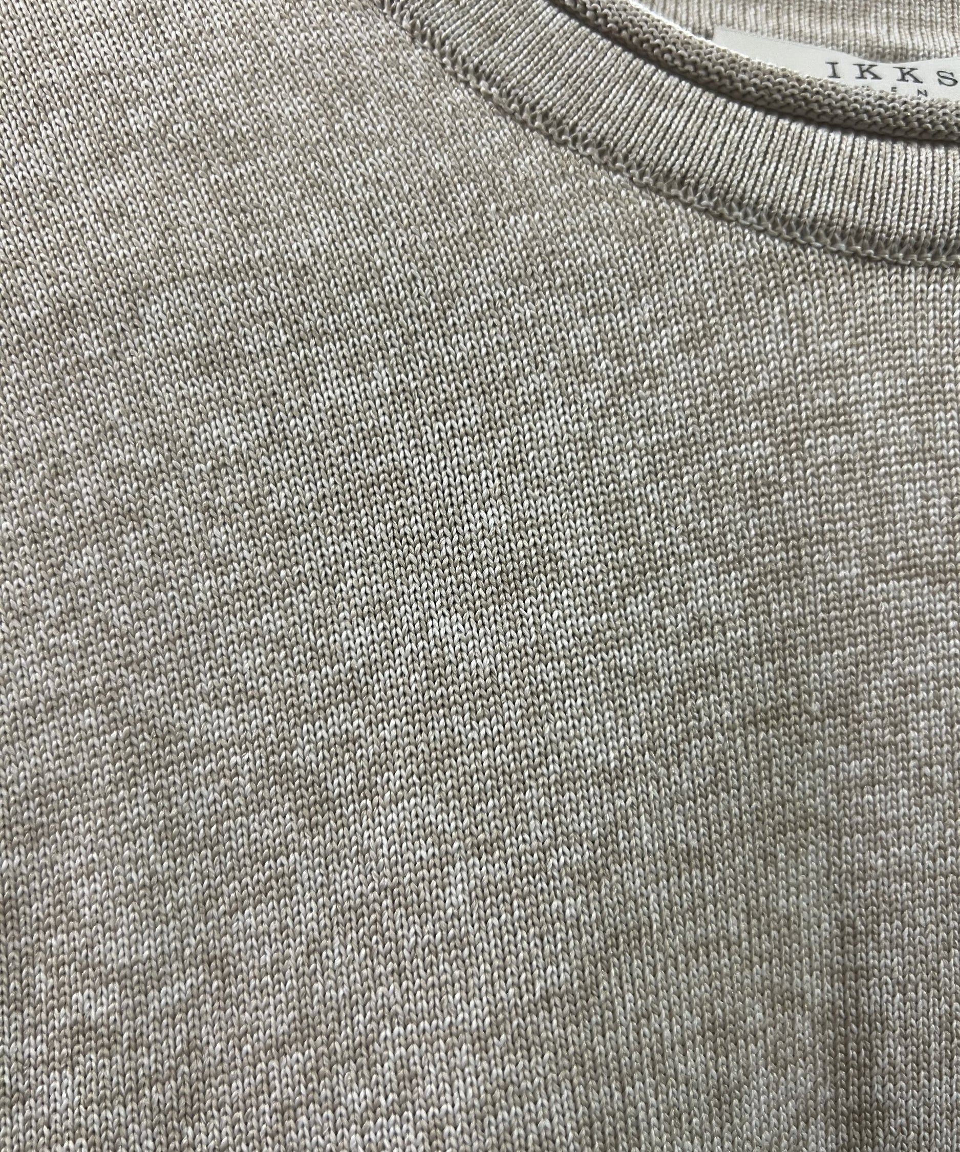 Pull en tricot fin mouliné - Beige clair - IKKS MEN