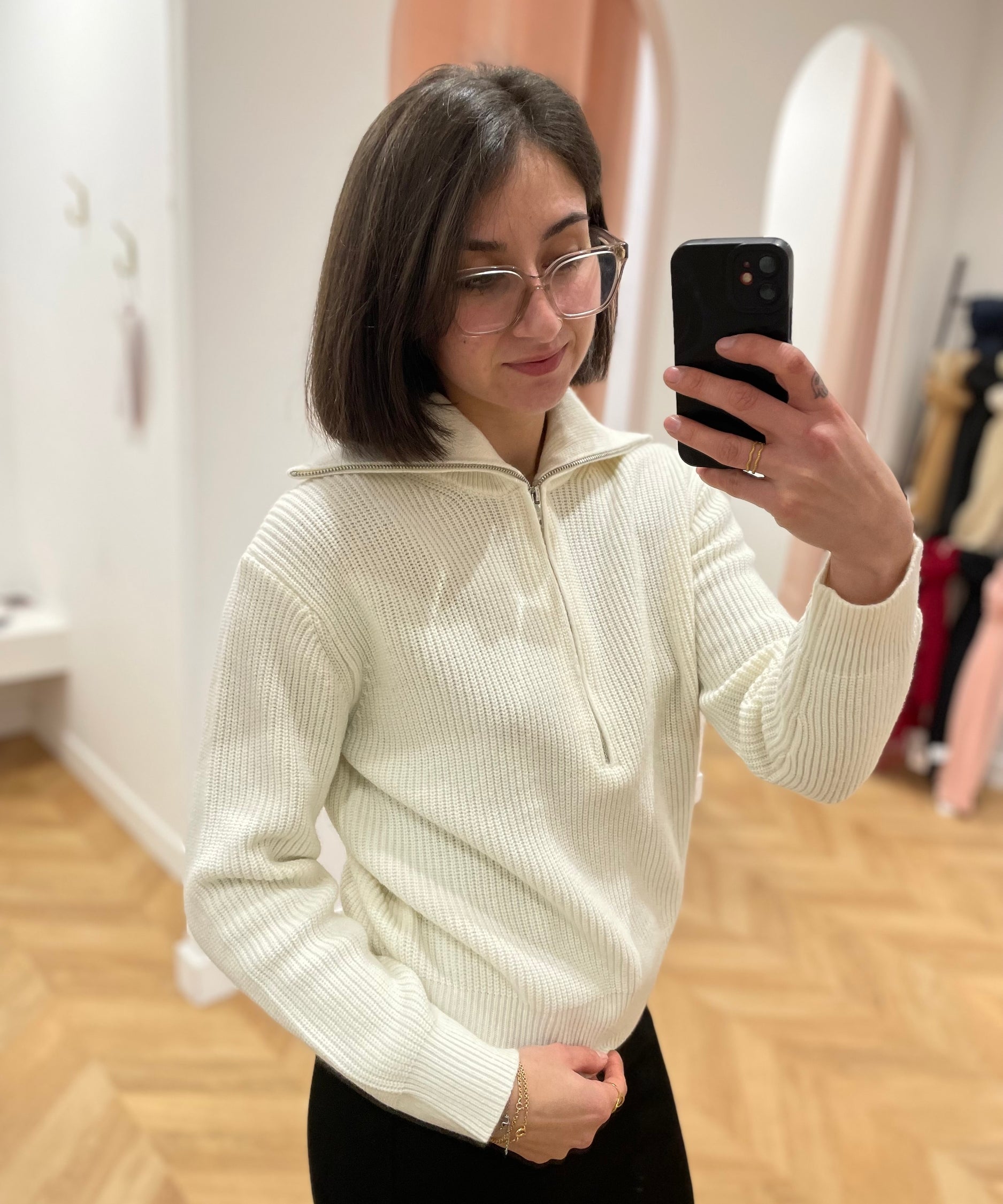 Pull oversize Naiki - Ecru - GRACE & MILA
