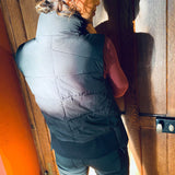 Doudoune manches courtes - Noir - Sun valley femme