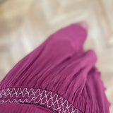 Robe courte froufrous Obasty - Rose - AN'GE
