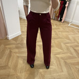 Pantalon large Oscar - Bordeaux - GRACE & MILA