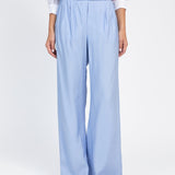 Pantalon large à plis Pamy - Nuage - AN'GE