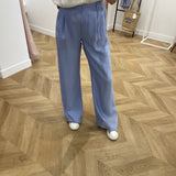 Pantalon large à plis Pamy - Nuage - AN'GE