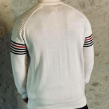 Pull col zippé - blanc - SUN VALLEY HOMME