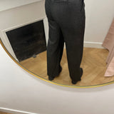 Pantalon à jambe ample Objlisa - Black silver - OBJECT