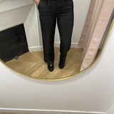Pantalon à jambe ample Objlisa - Black silver - OBJECT