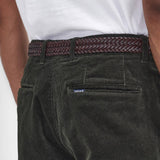 Pantalon ajusté en velours côtelé extensible - Forêt - BARBOUR HOMME