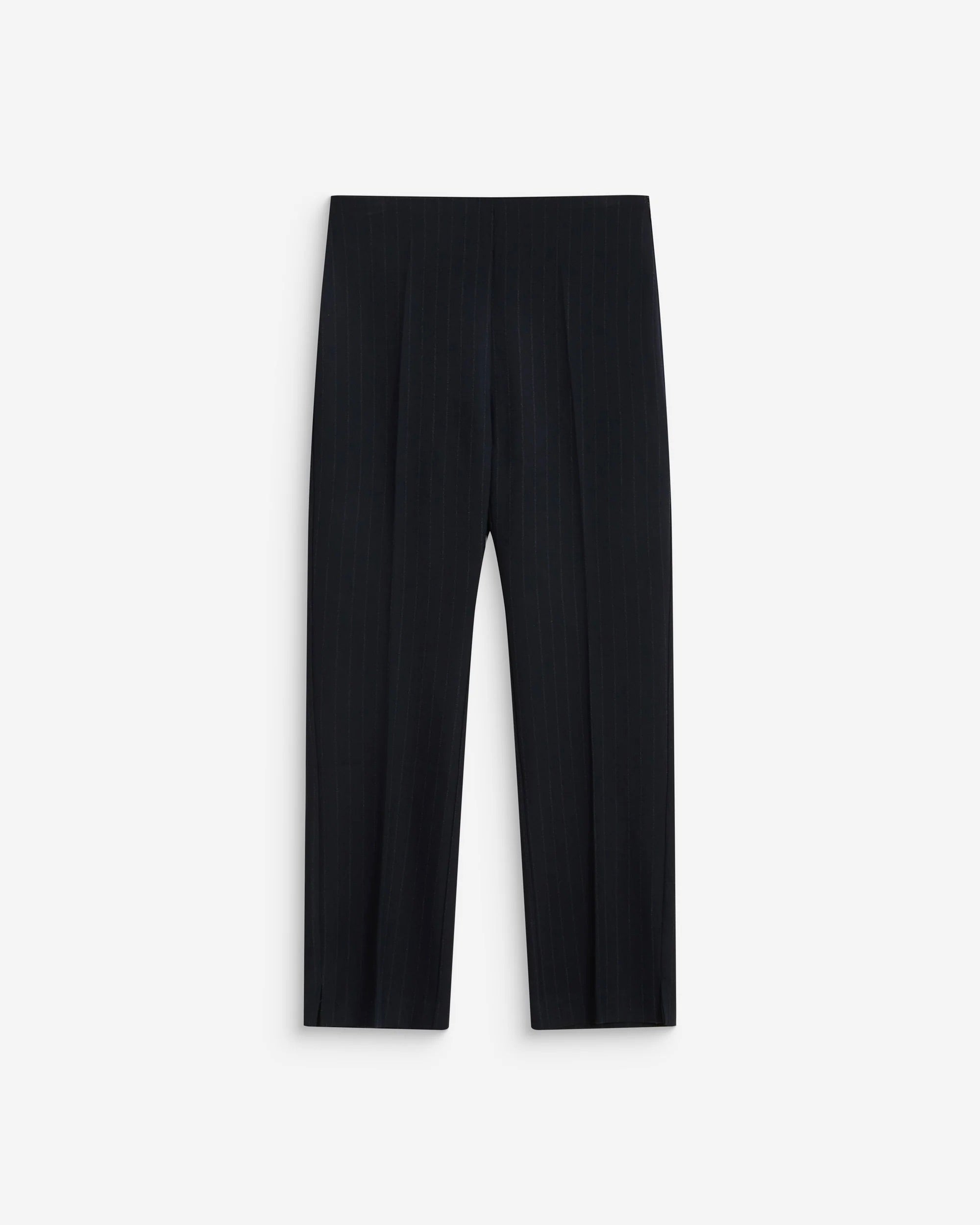Pantalon capri ADRIAN GRACE & MILA marine à rayures – vue produit de face