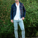 Pantalon chino slim homme - Bleu gris - IKKS Men