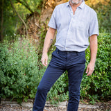 Pantalon chino slim - Marine - IKKS Men