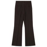 Pantalon de tailleur évasé Singer - Chocolat - GRACE & MILA