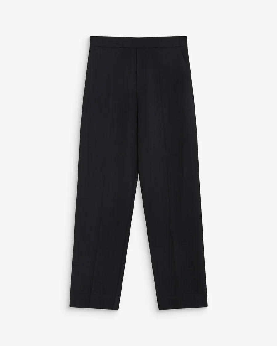 Pantalon cigarette ARMSTRONG GRACE & MILA marine – vue de face avec plis marqués