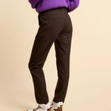 Pantalon de costume motif pied-de-puce - Camel - I.Code