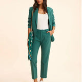 Pantalon de costume femme - Vert - I.Code