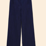 Pantalon de costume large faux-uni - Marine - I.Code
