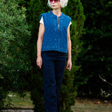 Pantalon de costume large faux-uni - Marine - I.Code