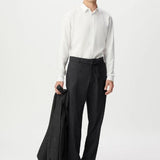 Pantalon de costume Tweed - Gris chiné foncé - IKKS MEN