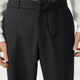 Pantalon de costume Tweed - Gris chiné foncé - IKKS MEN