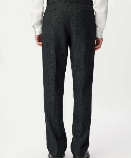 Pantalon de costume Tweed - Gris chiné foncé - IKKS MEN