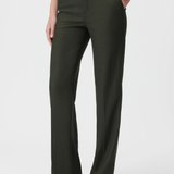 Pantalon de tailleur à micro-chevrons - Kaki foncé - IKKS WOMEN