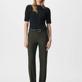 Pantalon de tailleur à micro-chevrons - Kaki foncé - IKKS WOMEN