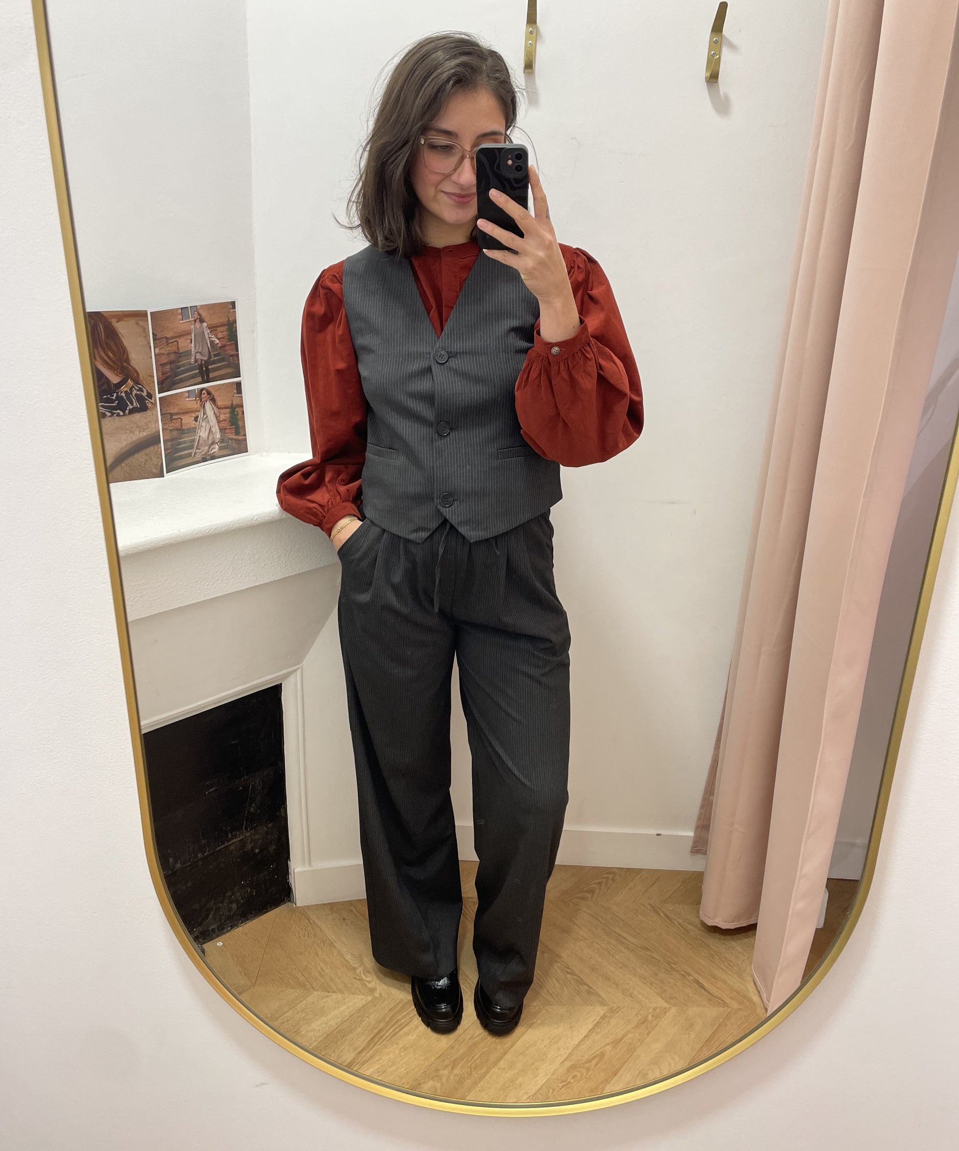 Veston de tailleur à rayures Sister - Anthracite - GRACE & MILA