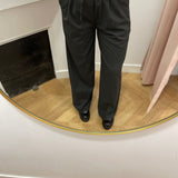Pantalon de tailleur à rayures Stay - Anthracite - GRACE & MILA