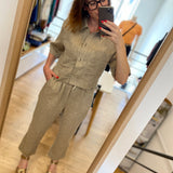 Pantalon droit en lin Joplin - Kaki - SUNCOO