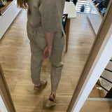 Pantalon droit en lin Joplin - Kaki - SUNCOO