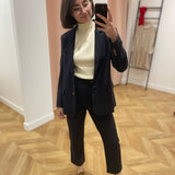 Pantalon droit Pamela - Marine - LA PETITE ETOILE
