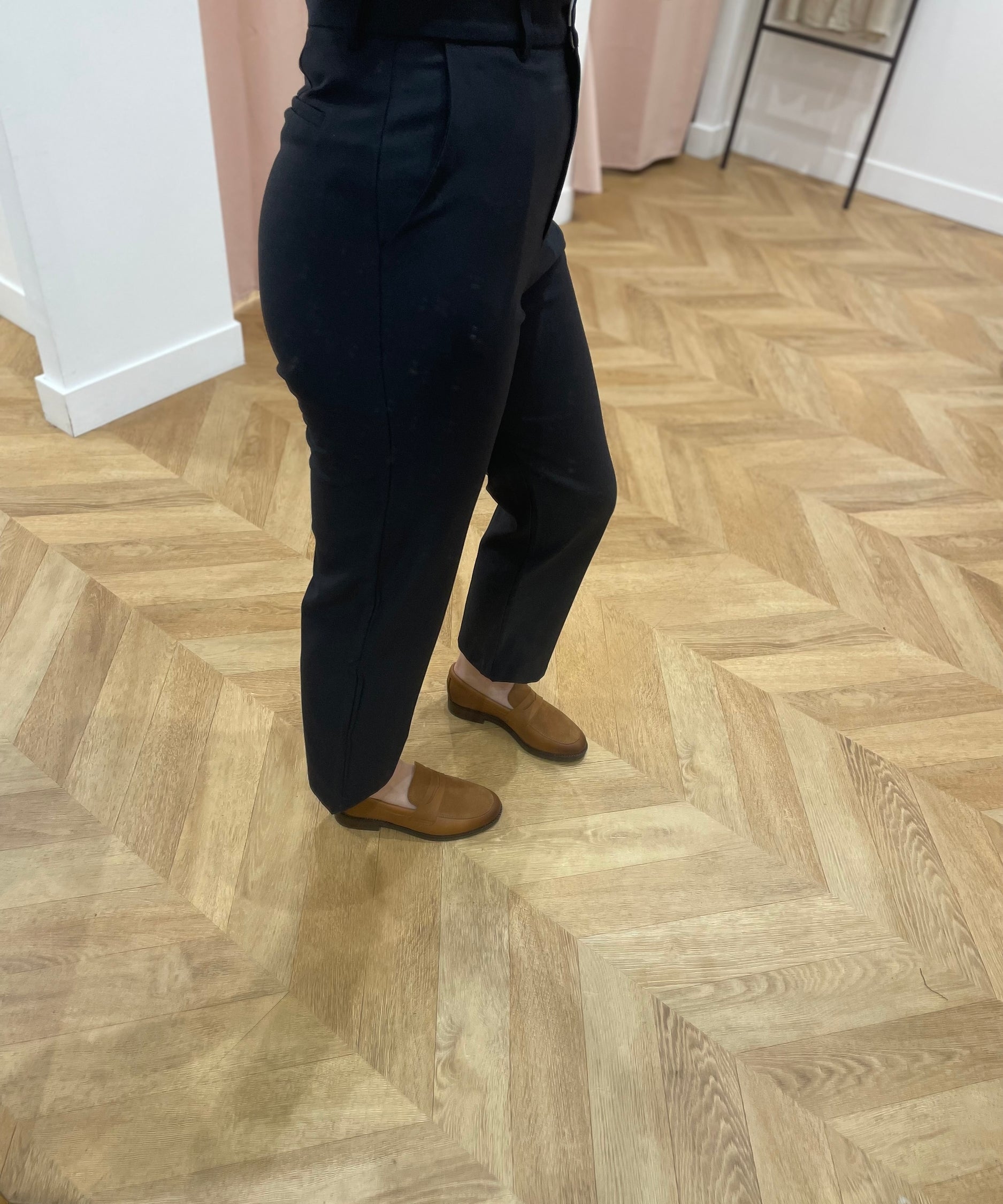 Pantalon droit Pamela - Marine - LA PETITE ETOILE