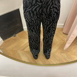 Pantalon fluide large imprimé zèbre Carmela - Noir - VILA