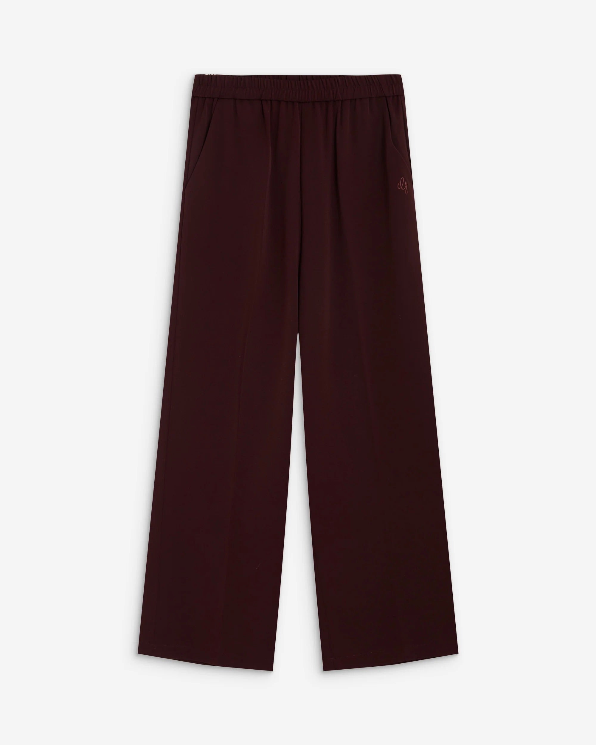 Pantalon large NOBLESSE GRACE & MILA aubergine – vue produit de face