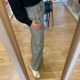 Pantalon large taille haute Jaime - Gris clair - SUNCOO