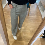 Pantalon large taille haute Jaime - Gris clair - SUNCOO
