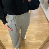 Pantalon large taille haute Jaime - Gris clair - SUNCOO