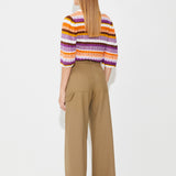 Pantalon large taille haute Jules - Kaki - Suncoo