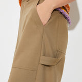 Pantalon large taille haute Jules - Kaki - Suncoo